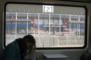 Daden, op één van de beste voetbalvelden